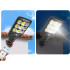 Āra saules COB LED ielu lampa ar kustības un krēslas sensoru un tālvadības pulti, HS-8037-B, 22,5cm x 9,5cm