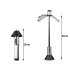Teleskopiska LED kempinga lampa un lukturis ar tālummaiņu, 25–52 cm