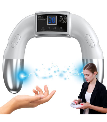 EMS roku masāžas ierīce ar elektrostimulāciju sāpju, saspringuma un stresa mazināšanai, 19cm x 16cm x 3cm