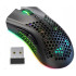 Bezvadu spēļu pele ar optisko sensoru un RGB apgaismojumu, 2,4 GHz