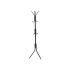 Grīdas drēbju pakaramais ar 12 āķiem, melns, 174 cm, 41 cm