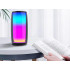 Pārnēsājams Bluetooth boombox skaļrunis ar RGB apgaismojumu, FM radio, USB un AUX, 18cm x 8,5cm x 8,5cm