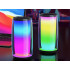 Pārnēsājams Bluetooth boombox skaļrunis ar RGB apgaismojumu, FM radio, USB un AUX, 18cm x 8,5cm x 8,5cm