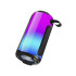 Pārnēsājams Bluetooth boombox skaļrunis ar RGB apgaismojumu, FM radio, USB un AUX, 18cm x 8,5cm x 8,5cm