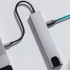 USB-C centrmezgls ar HDMI, SD, TF un RJ45, Thunderbolt 3, 8-in-1