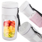 Pārnēsājams bezvadu USB smūtiju blenderis ar ledus smalcinātāju un siksniņu, 28 cm, 450 ml