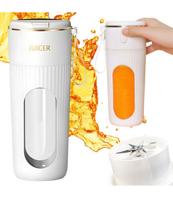 Pārnēsājams blenderis smūtijiem, kokteiļiem un sulām, bezvadu, USB, 340 ml