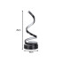 Spirālveida LED galda lampa ar USB, 3 gaismas krāsām un regulējamu spilgtumu, 10cm x 25cm