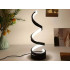 Spirālveida LED galda lampa ar USB, 3 gaismas krāsām un regulējamu spilgtumu, 10cm x 25cm