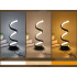 Spirālveida LED galda lampa ar USB, 3 gaismas krāsām un regulējamu spilgtumu, 10cm x 25cm