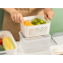Virtuves pārtikas uzglabāšanas trauku komplekts ar groziņiem un silikona blīvēm, 4 gab.