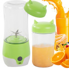 Pārnēsājams blenderis smūtijiem un kokteiļiem ar 350 ml trauku, zaļš