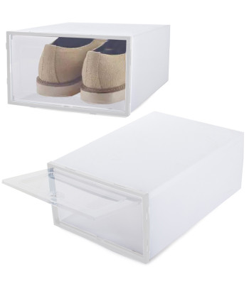 Apavu organizatora kaste ar atveramu vāku, saliekama un modulāra, 31 × 21 × 12,5 cm