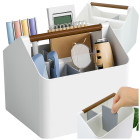 Galda organizators rakstāmpiederumiem, sīkumiem un kosmētikai, 16,5 × 18 × 16,5 cm