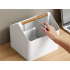Galda organizators rakstāmpiederumiem, sīkumiem un kosmētikai, 16,5 × 18 × 16,5 cm