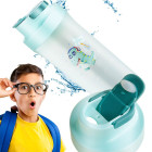 Bērnu ūdens pudele skolai un bērnudārzam, zaļa, 500ml