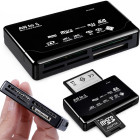 USB atmiņas karšu lasītājs CF, SD, microSD, xD, MS, MMC