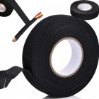 Auduma izolācijas lente kabeļiem, melna, 15 mm x 15 m