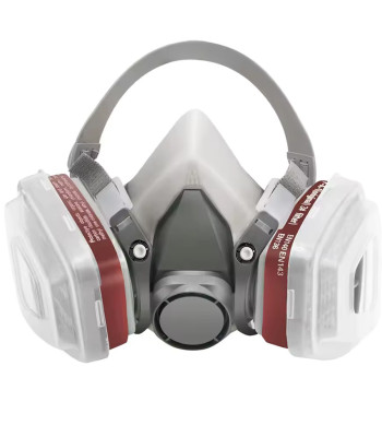 Krāsošanas respirators, aizsargpusmaska ar filtriem 6200