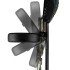 Krāsaina pāva formas LED dārza saules lampa ar siltu gaismu, 110cm, 25cm