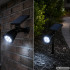 Saules dārza lampa ar krēslas sensoru, 3 režīmiem un 4 LED