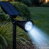 Saules dārza lampa ar krēslas sensoru, 3 režīmiem un 4 LED