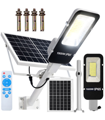 Āra saules fasādes lampa ar krēslas sensoru un tālvadības pulti, 154 LED, 1600 W