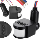 Āra PIR kustības un krēslas sensors apgaismojumam, infrasarkanais, 230 V