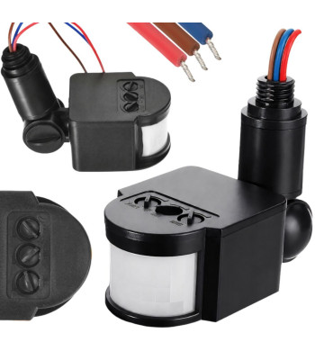 Āra PIR kustības un krēslas sensors apgaismojumam, infrasarkanais, 230 V