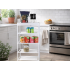 Apavu plaukts – saliekams organizators ar auduma plauktiem, balts, 5 plaukti, 81cm × 39,5cm × 21,5cm