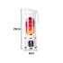Bezvadu portatīvais USB blenderis smūtijiem, 500 ml, 25 cm x 8 cm