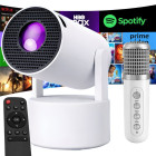 LED projektors ar Android TV, Wi-Fi, Bluetooth mikrofonu un skaļruni – HY-300 PRO