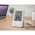 Bezvadu meteoroloģiskā stacija ar LCD displeju, termometru, vadu sensoru, higrometru un magnētu, 12cm x 7,5cm