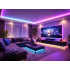 Ūdensizturīga RGB LED lente ar Bluetooth vadību, lietotni un pulti, 5 m