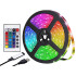 Ūdensizturīga RGB LED lente ar Bluetooth vadību, lietotni un pulti, 5 m
