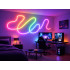RGB LED neona lente ar Bluetooth, lietotni un tālvadības pulti, ūdensizturīga, elastīga, 5 m