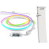 Elastīga neona LED lente ar RGB, Bluetooth lietotni un tālvadības pulti, ūdensizturīga, 10 m