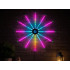 RGB LED lampa ar uguņošanas efektu, vadību lietotnē un pulti, pašlīmējoša