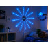 RGB LED lampa ar uguņošanas efektu, vadību lietotnē un pulti, pašlīmējoša