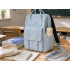 Sieviešu pilsētas mugursoma skolai un ceļojumiem, zila, 28 × 41 × 21 cm