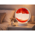Dekoratīva 3D smilšu lampa ar kustīgām smiltīm, USB, LED RGB, 19 cm