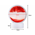 Dekoratīva 3D smilšu lampa ar kustīgām smiltīm, USB, LED RGB, 19 cm