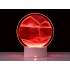 Dekoratīva 3D smilšu lampa ar kustīgām smiltīm, USB, LED RGB, 19 cm