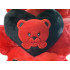 Plīša lācis ar sirdi “I love you”, sarkans, 30 × 18 cm
