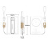 Magnētiskā bezvadu uzlādes powerbanka ar USB-C un Lightning, 20 W, 5000 mAh