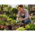 Mazs rokas dārza kaplis ravēšanai un augsnes irdināšanai, 30cm