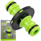 Dārza šļūteņu savienotājs divu šļūteņu savienošanai, DIVODV 1/2″
