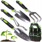 Dārza instrumentu komplekts ar somu, 4 instrumenti, 5 daļas