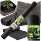 Melns mulčēšanas agrotekstils DIVODV, 50 g/m², 1x20m