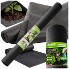 Melns mulčēšanas agrotekstils pret nezālēm DIVODV, 50 g/m², 1,5 m x 10 m